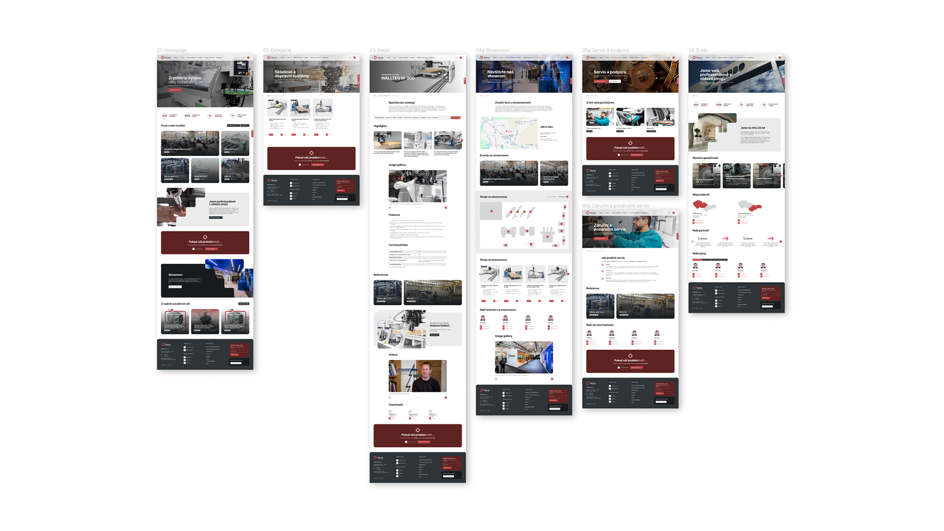 Ukázka webdesignu celého webu